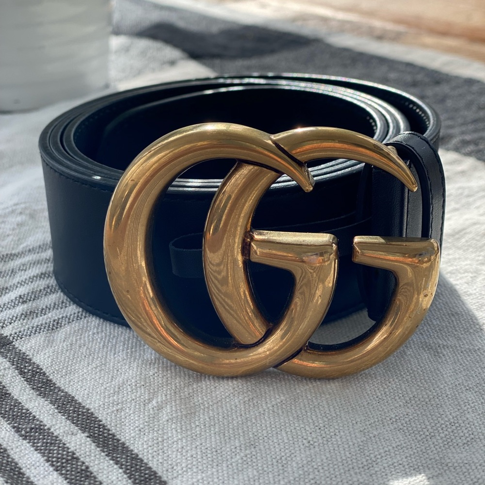 GUCCI 2015 Re-Edition Wide Leather Belt